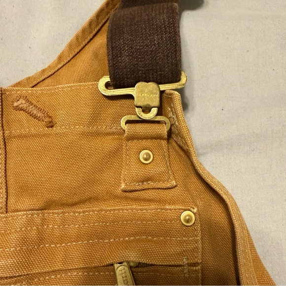 Carhartt Tan Bib Overalls - Picture 4 of 9